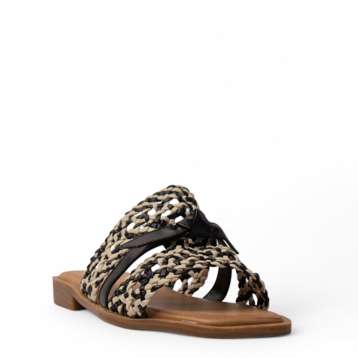 Europeon Union Women Black Magdool Slipper #3894