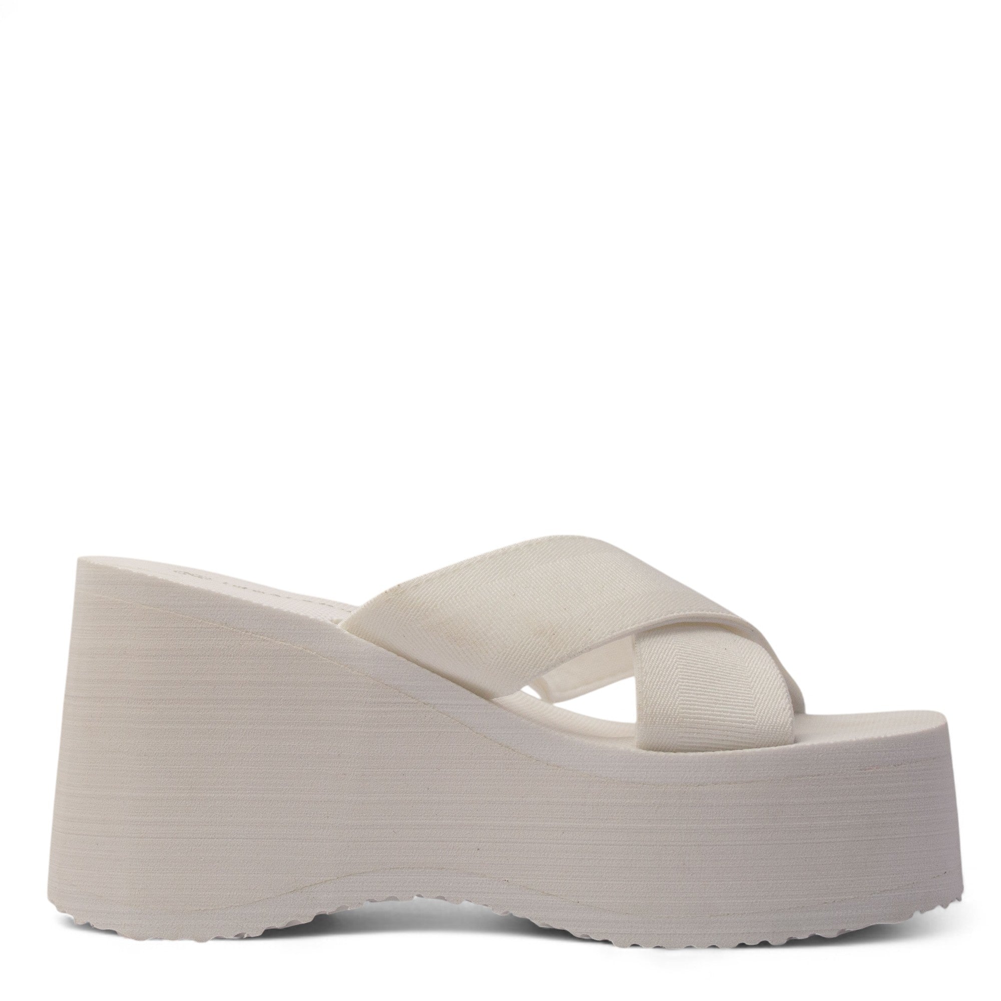 Europeon Union Women White Cloth Slipper #3903