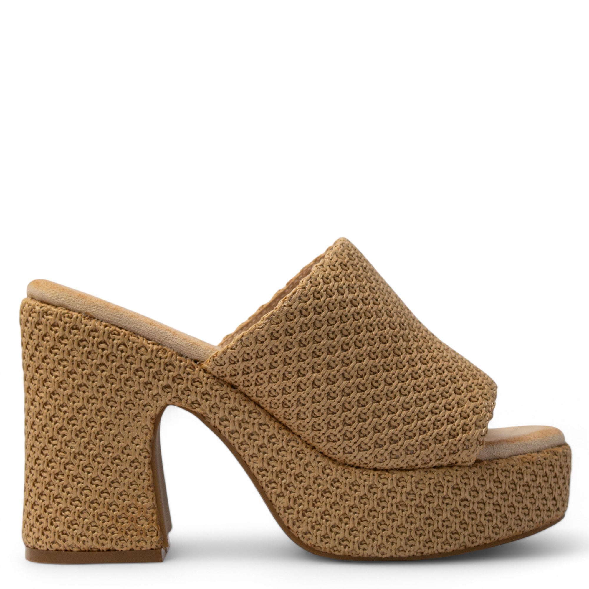 Europeon Union Women Beige Cloth Wedges #3907