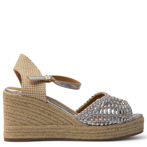 Europeon Union Women Silver Magdool Wedges #3924