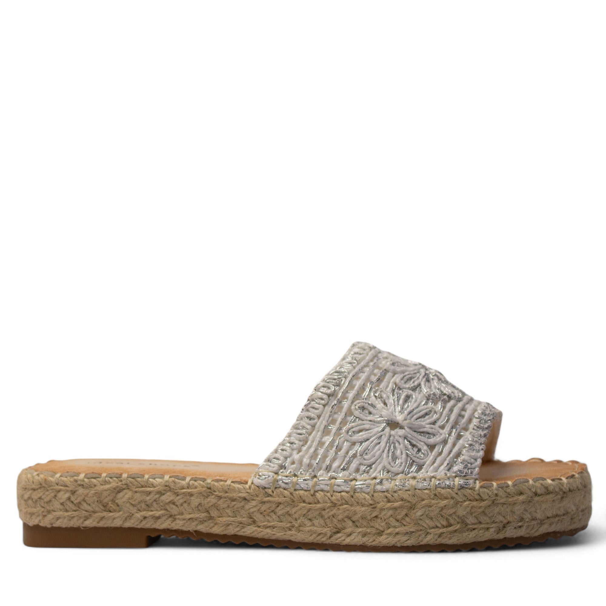 Europeon Union Women White Cloth Slipper #3935