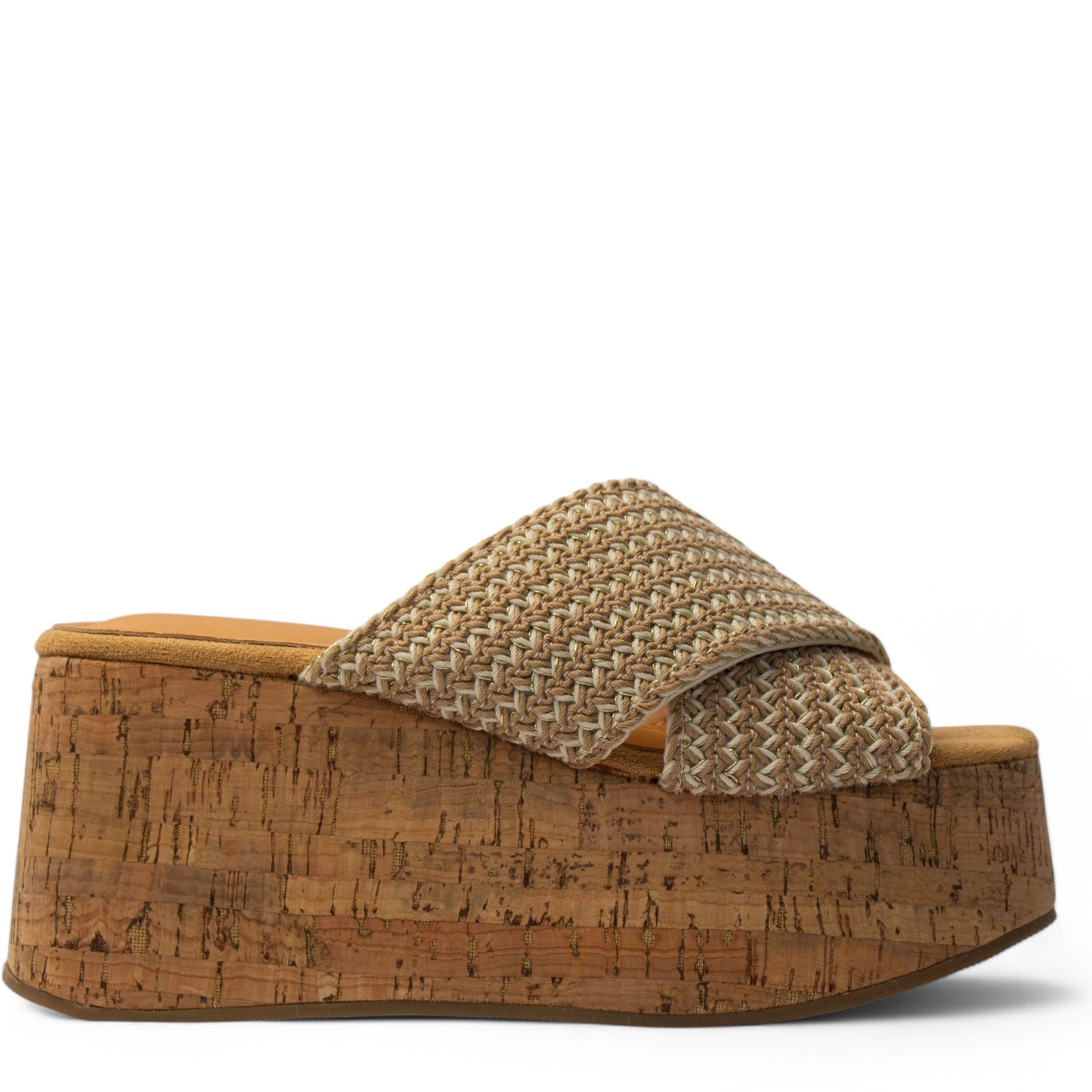Europeon Union Women Cafe Cloth Wedges #3938