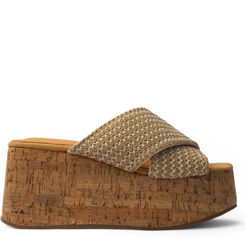Europeon Union Women Cafe Cloth Wedges #3938