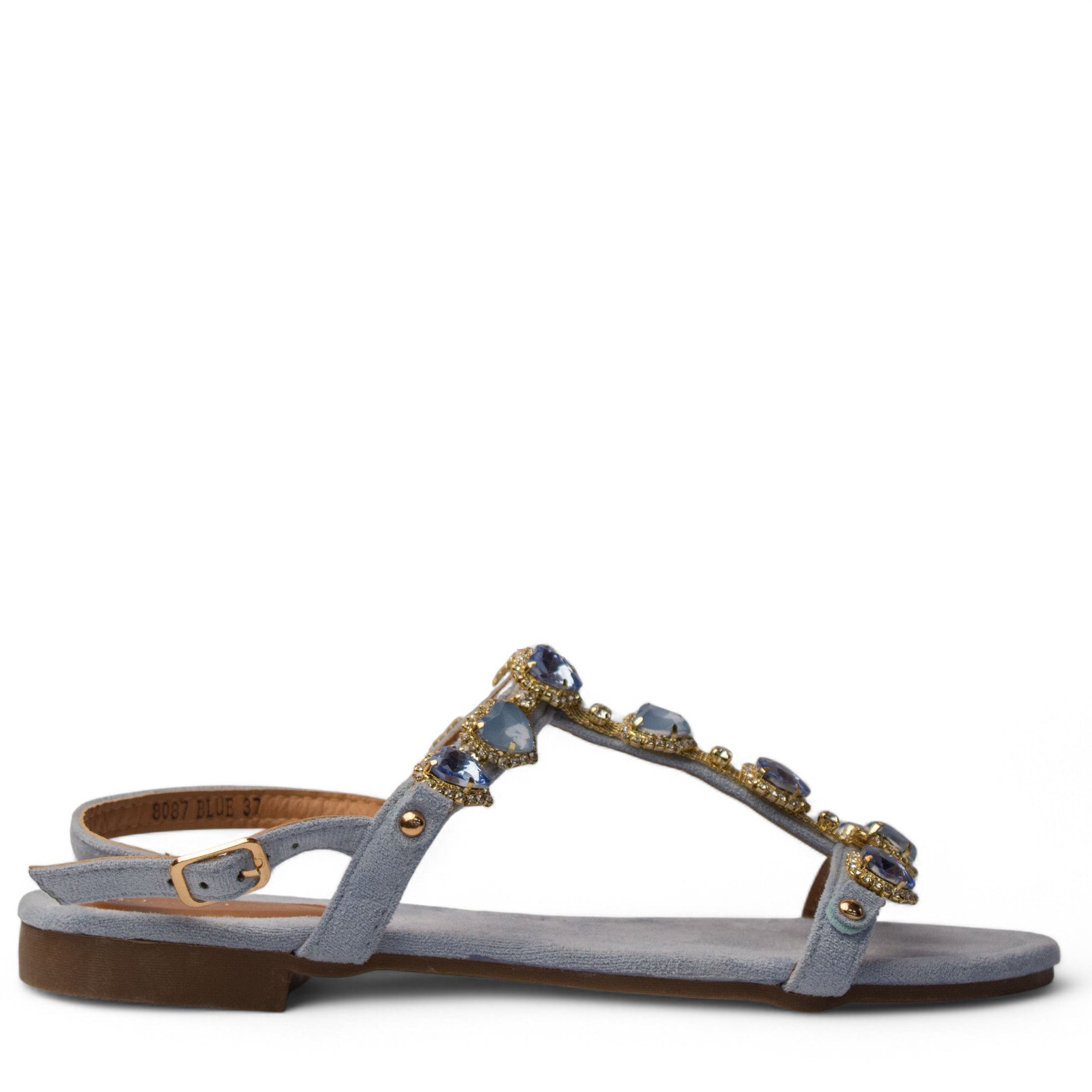 Europeon Union Women Light Blue Chamois Sandal #3948