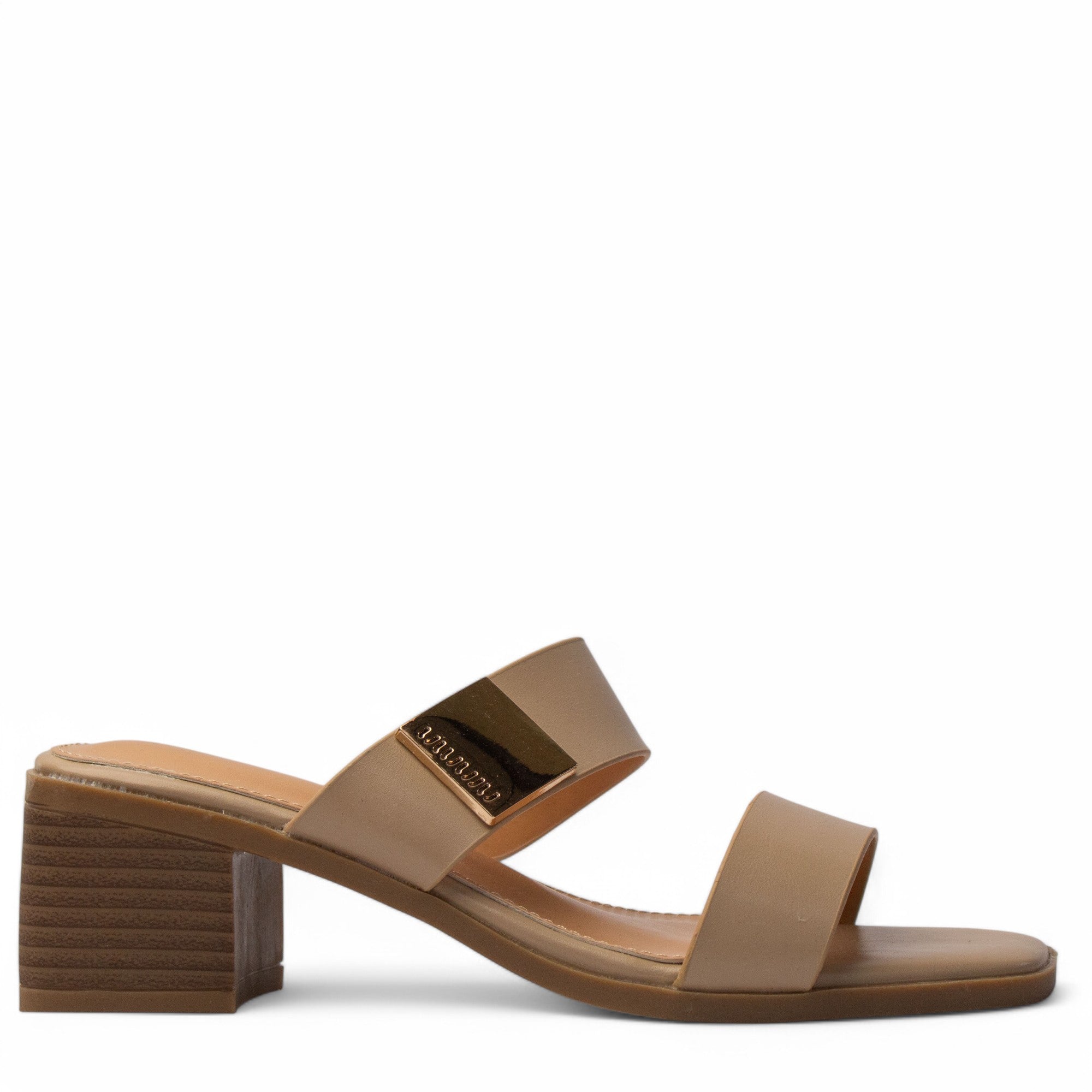 Europeon Union Women Beige Leather Heels #3951