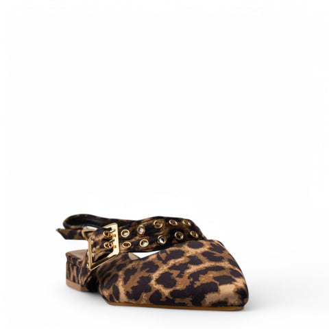 Europeon Union Women Brown Satin Mules #3961