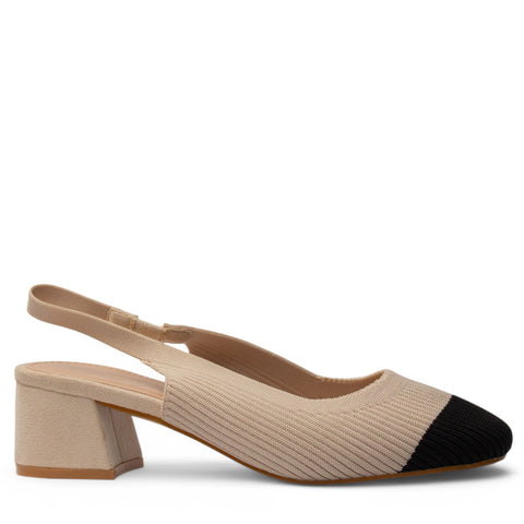 Europeon Union Women Beige Cloth Sandal #3965