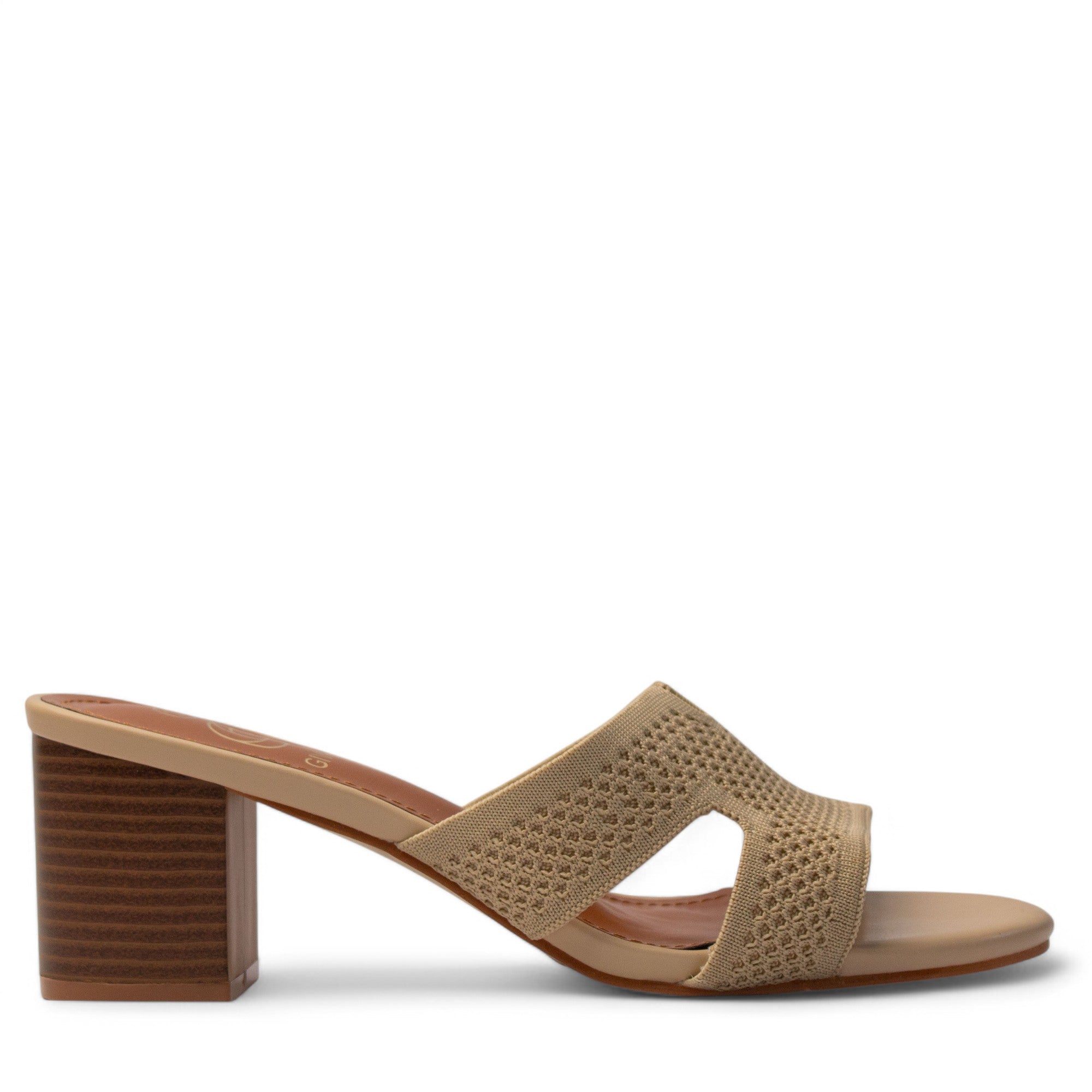 Europeon Union Women Beige Cloth Heels #3970