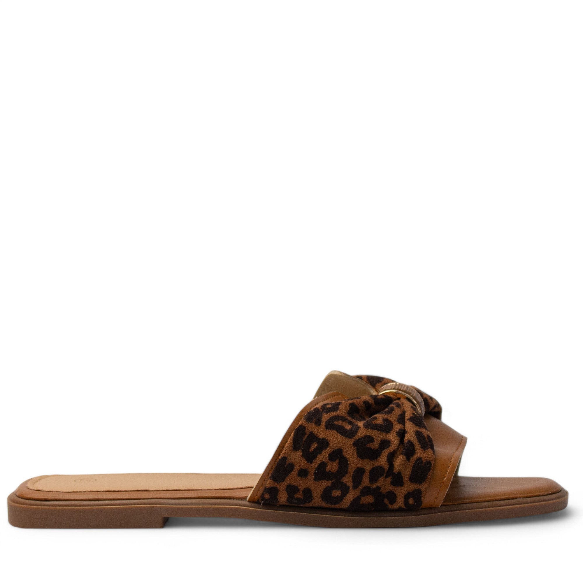 Europeon Union Women Camel Leather Slipper #3984