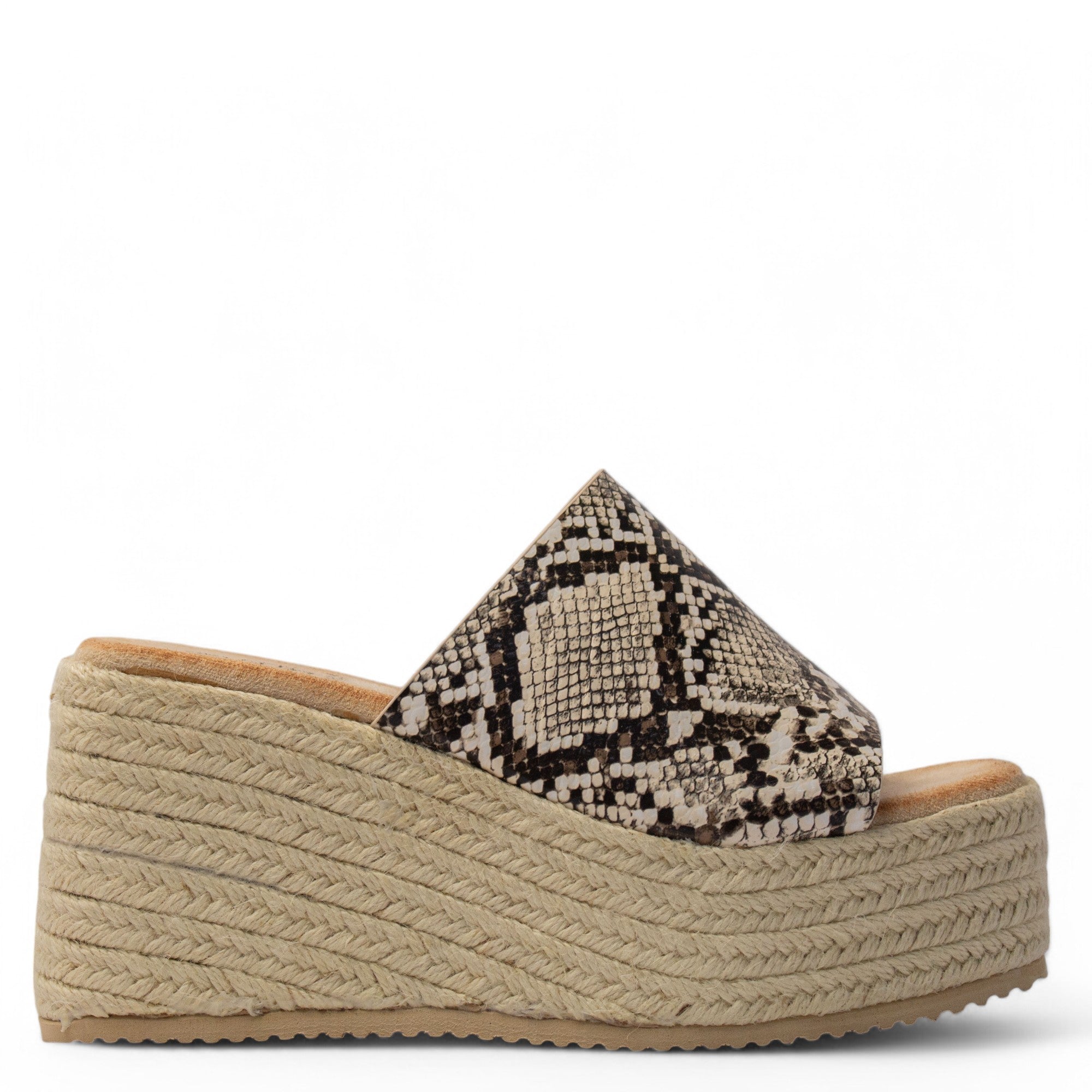 Europeon Union Women Leopard Leather Wedges #3989