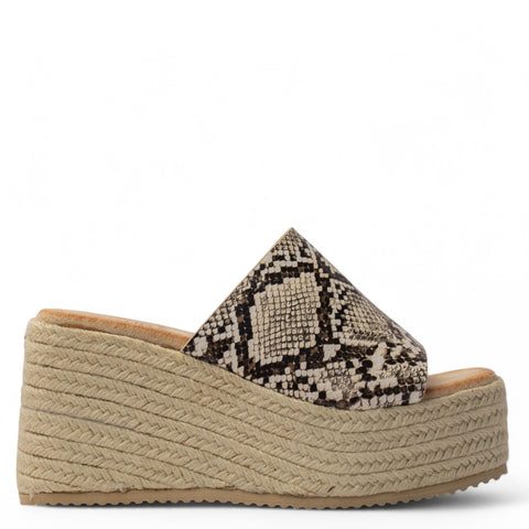 Europeon Union Women Leopard Leather Wedges #3989