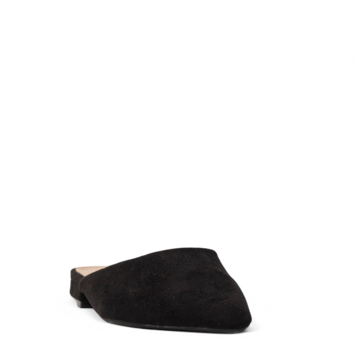 Europeon Union Women Black Chamois Mules #4001