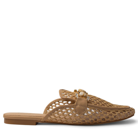 Europeon Union Women Beige Magdool Mules #4005