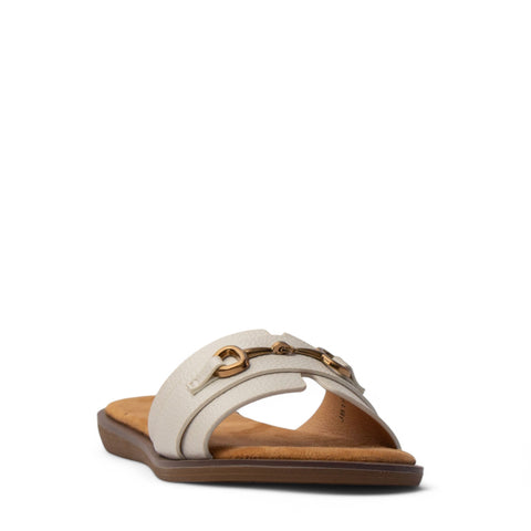 Europeon Union Women White Leather Slipper #4008
