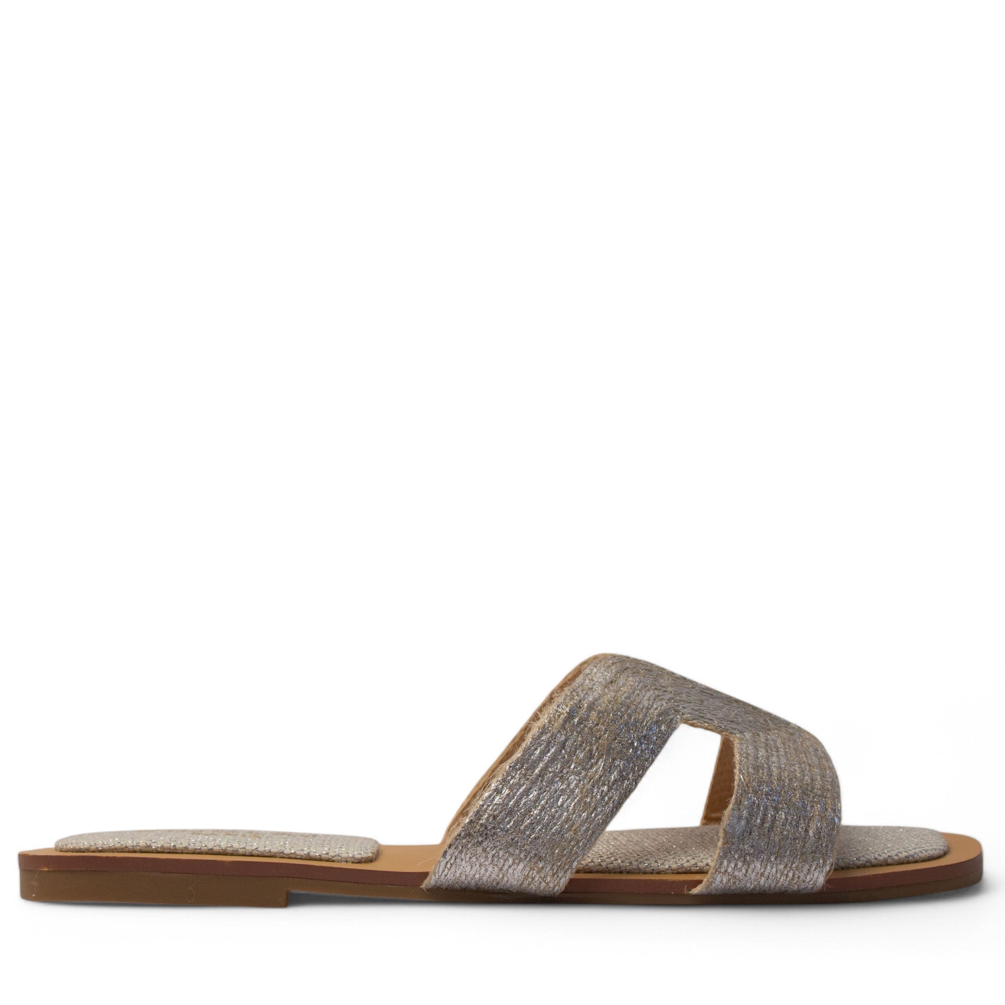 Europeon Union Women Silver Khesh Slipper #4018