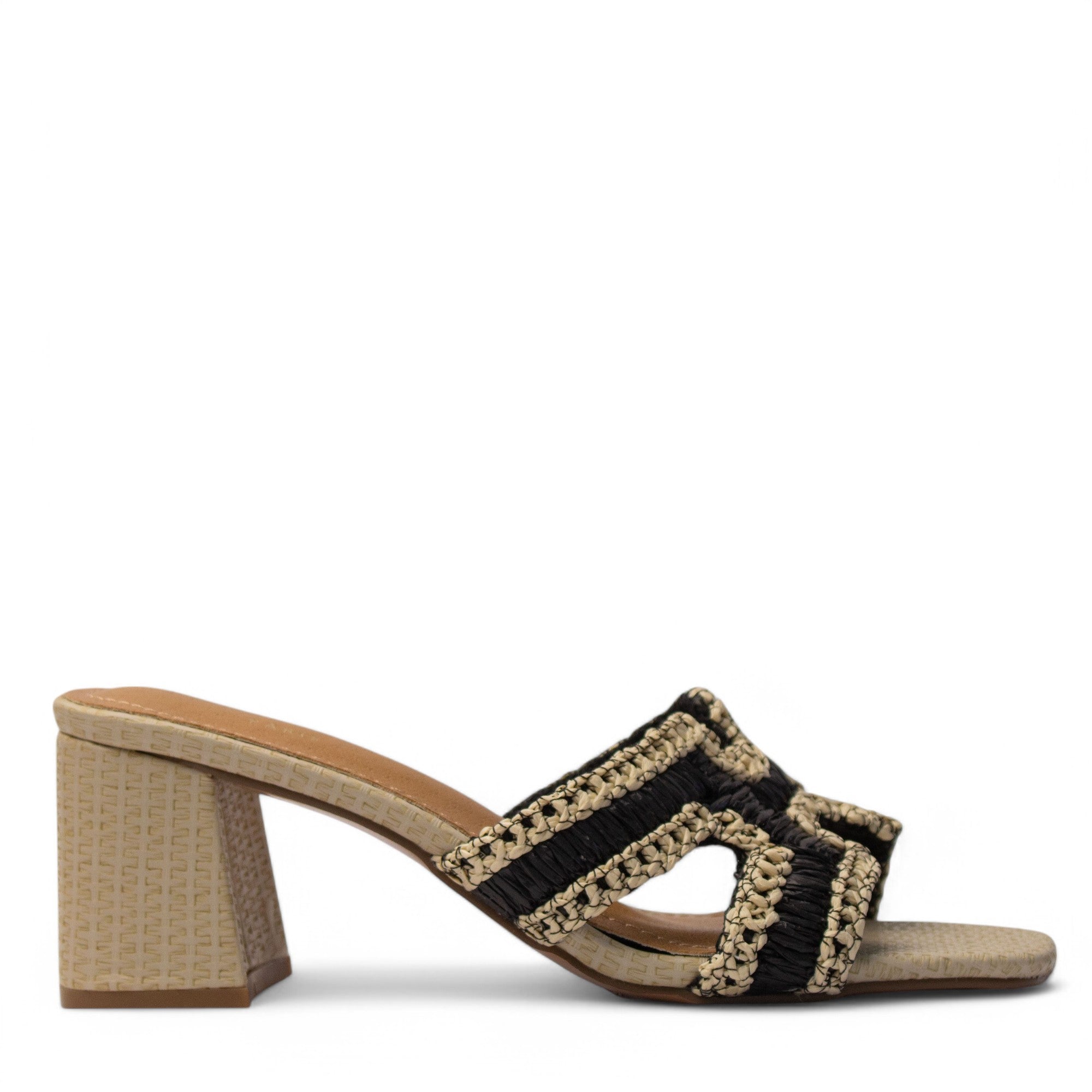 Europeon Union Women Black Magdool Heels #4022