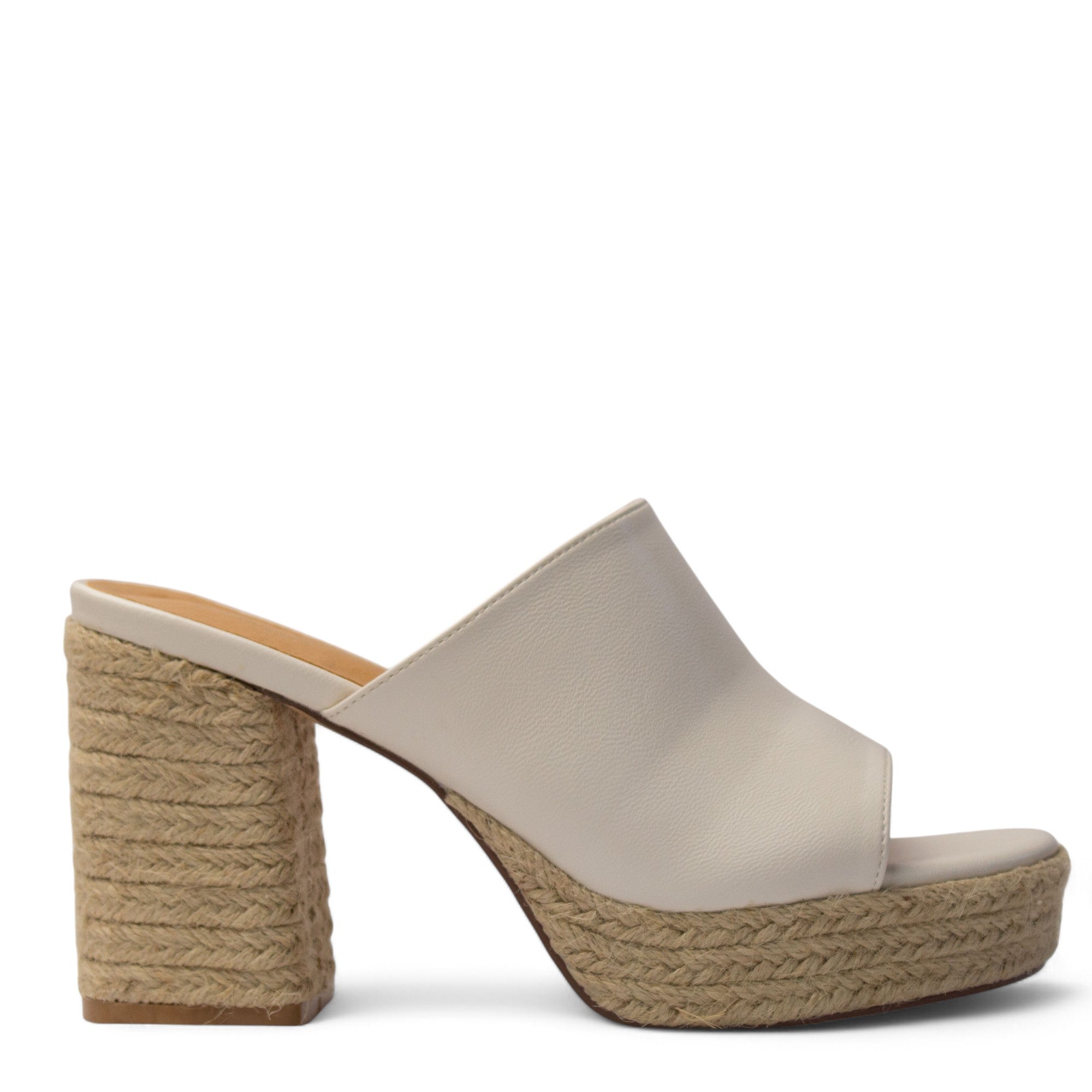 Europeon Union Women White Leather Wedges #4032
