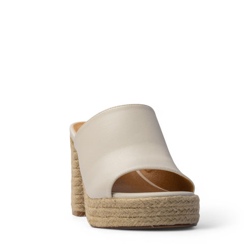 Europeon Union Women White Leather Wedges #4032