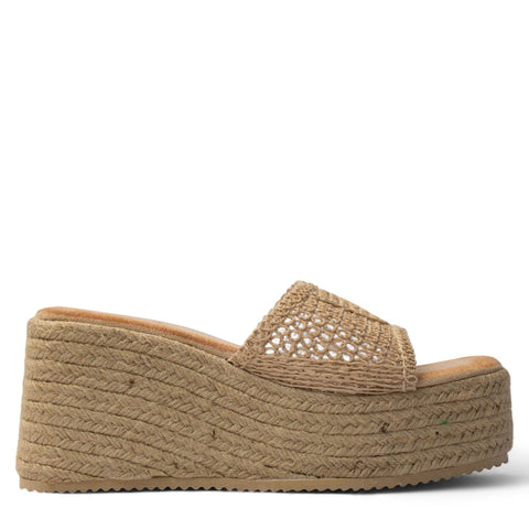 Europeon Union Women Beige Magdool Wedges #4062