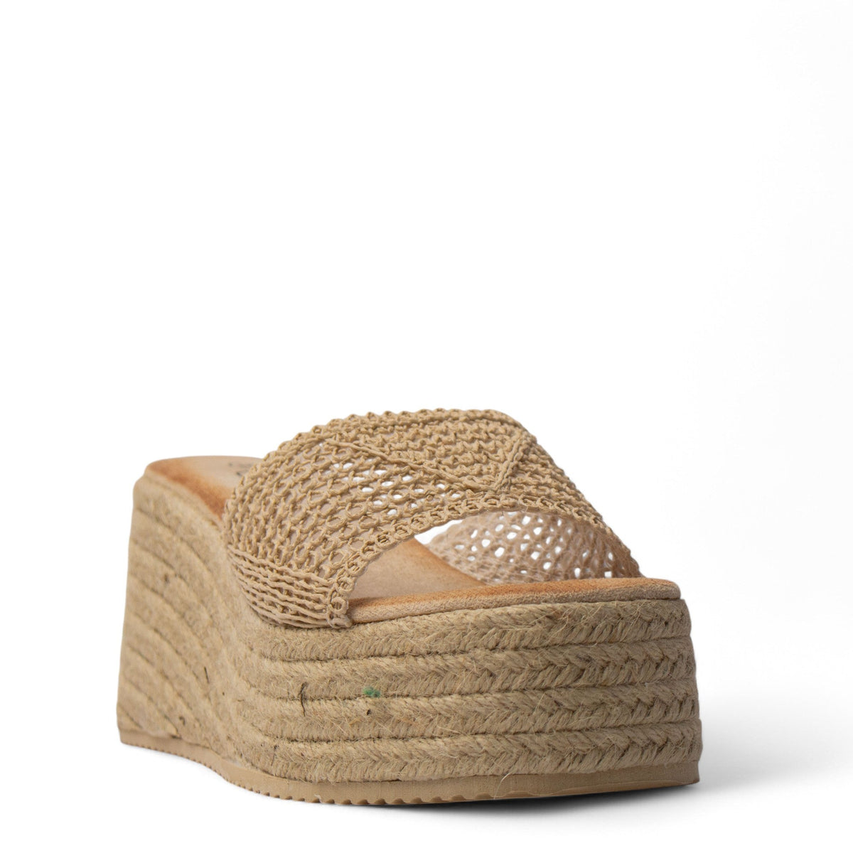 Europeon Union Women Beige Magdool Wedges #4062