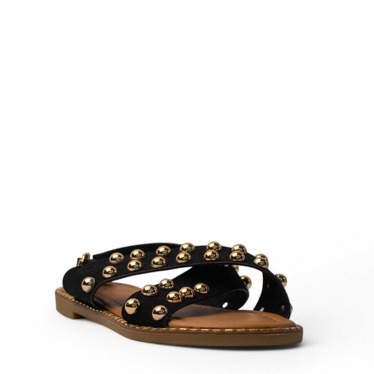 Europeon Union Women Black Chamois Sandal #4063