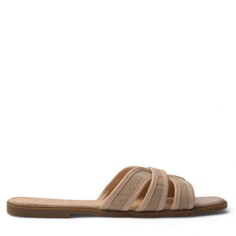 Europeon Union Women Beige Cloth Slipper #4075
