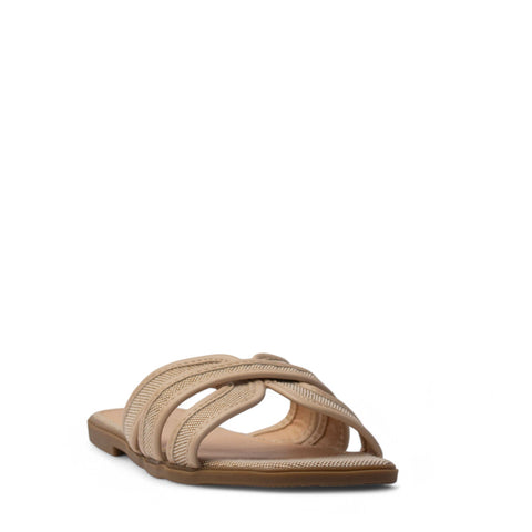Europeon Union Women Beige Cloth Slipper #4075