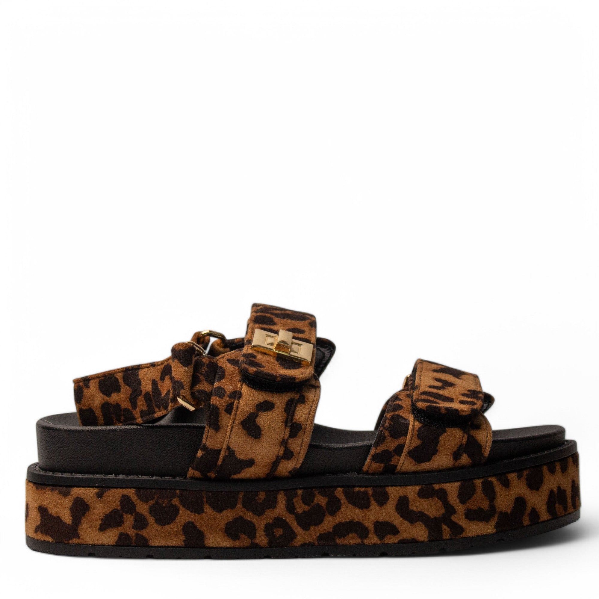 Europeon Union Women Leopard Chamois Sandal #4101