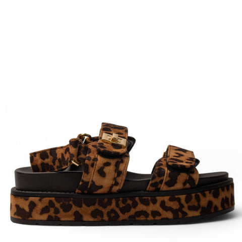 Europeon Union Women Leopard Chamois Sandal #4101