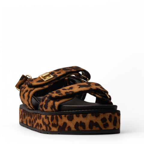 Europeon Union Women Leopard Chamois Sandal #4101