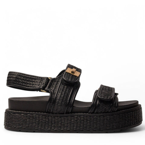 Europeon Union Women Black Magdool Sandal #4102