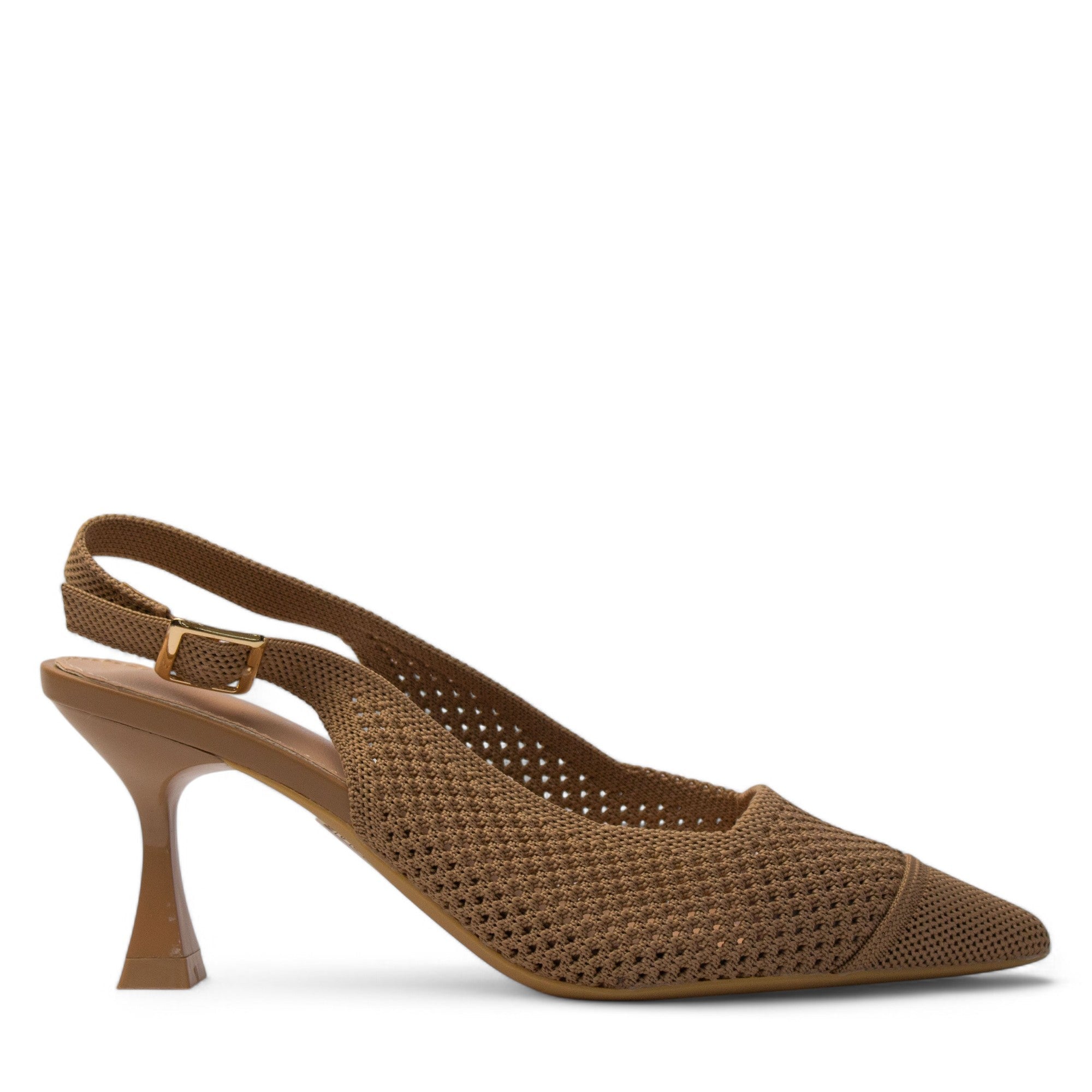 Europeon Union Women Beige Cloth Heels #4111