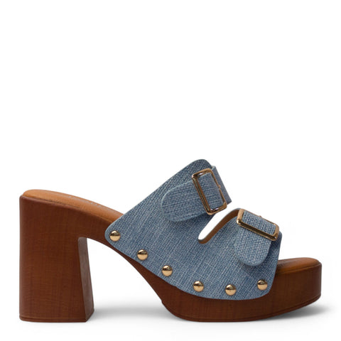 Europeon Union Women Light Blue Magdool Wedges #4116