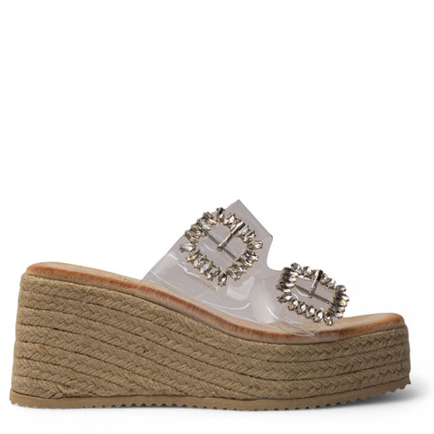 Europeon Union Women Silver Plastic Wedges #4128