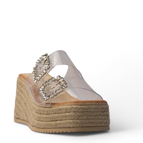 Europeon Union Women Silver Plastic Wedges #4128
