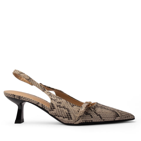 Europeon Union Women Leopard Leather Heels #4134