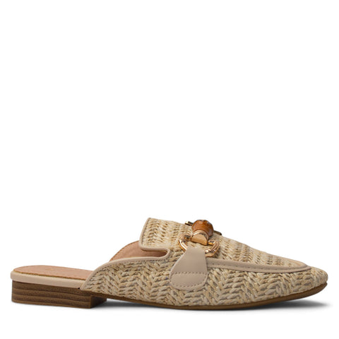 Europeon Union Women Beige Magdool Mules #4157