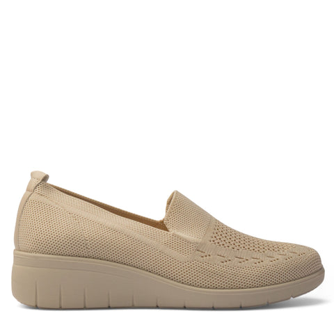 Europeon Union Women Beige Cloth Shoe #4161