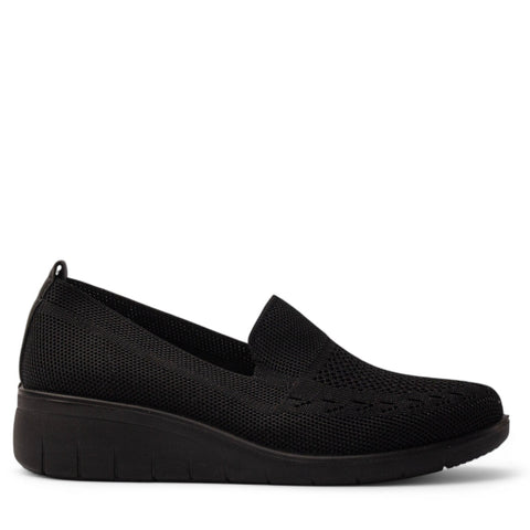 Europeon Union Women Black Cloth Shoe #4163