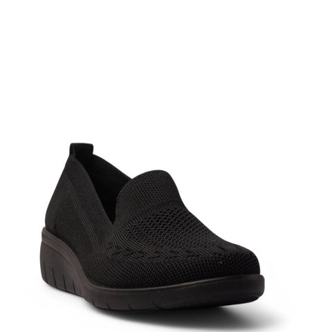 Europeon Union Women Black Cloth Shoe #4163