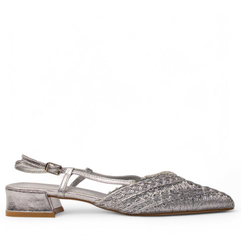 Europeon Union Women Silver Magdool Sandal #4171