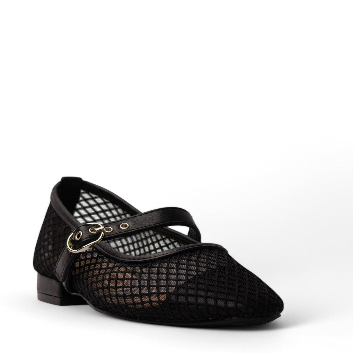 Europeon Union Women Black Satin Shoe #4178
