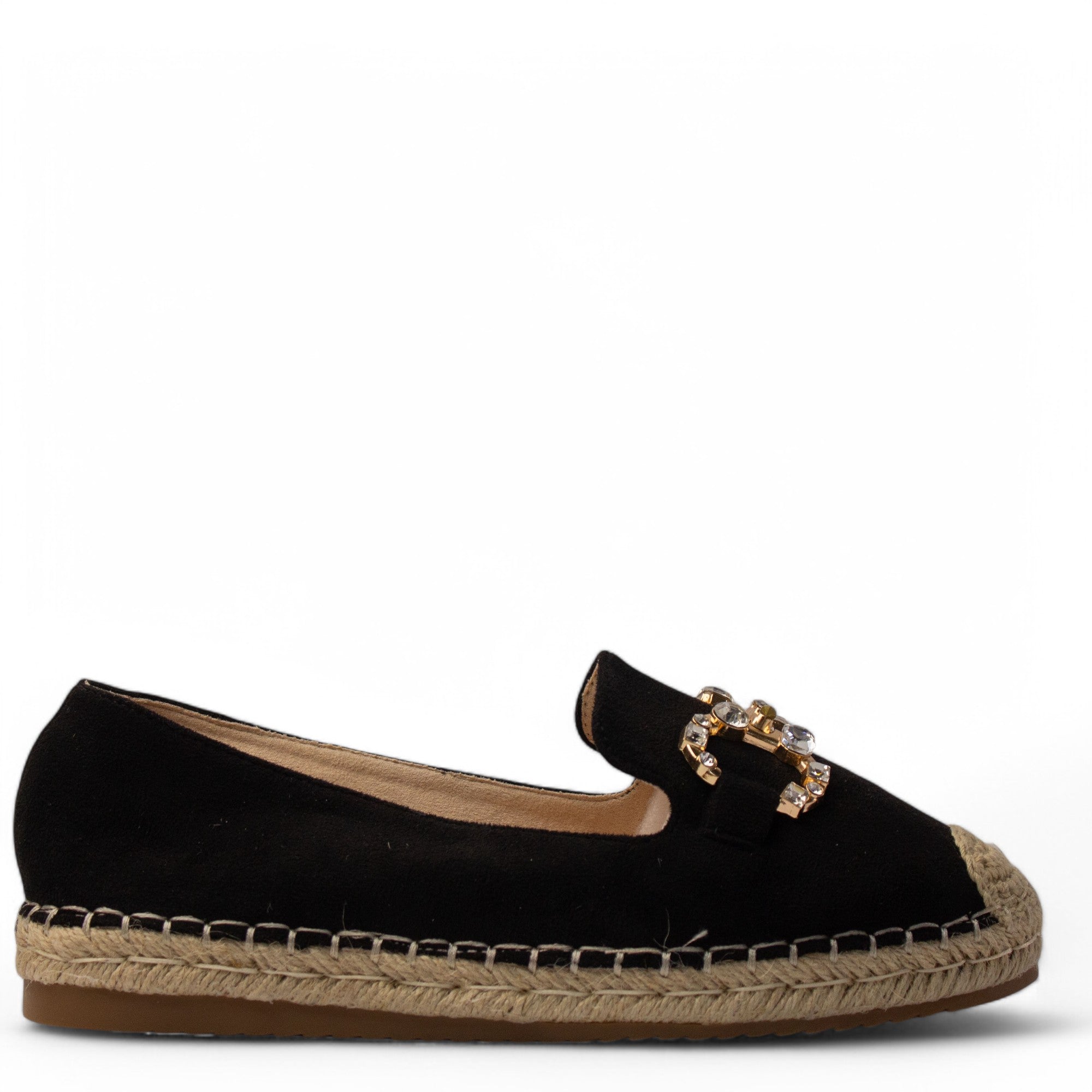 Europeon Union Women Black Chamois Shoe #4184