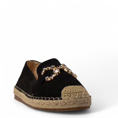 Europeon Union Women Black Chamois Shoe #4184
