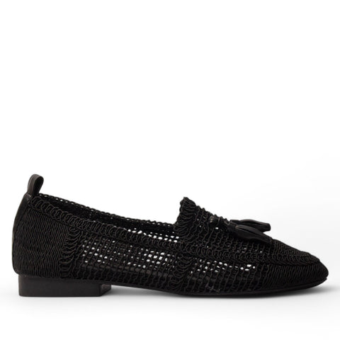 Europeon Union Women Black Satin Shoe #4192