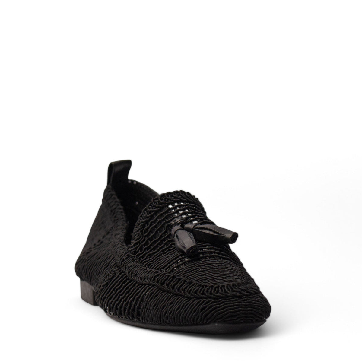 Europeon Union Women Black Satin Shoe #4192