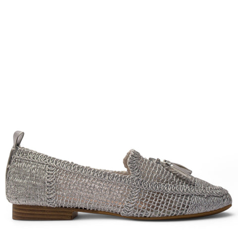 Europeon Union Women Silver Satin Shoe #4193