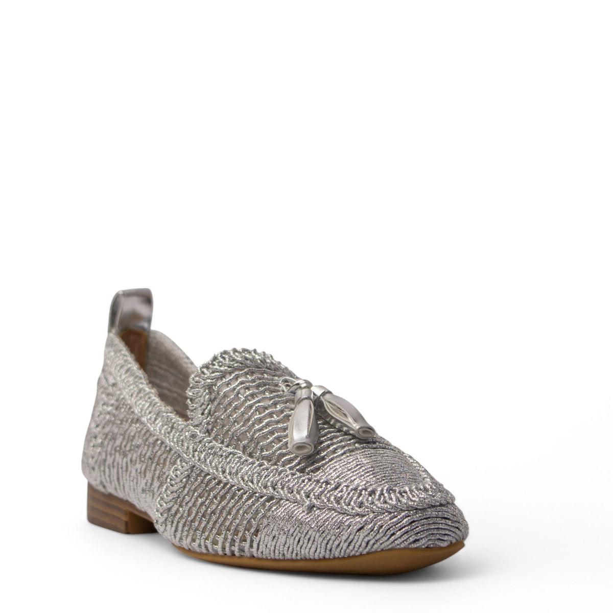 Europeon Union Women Silver Satin Shoe #4193