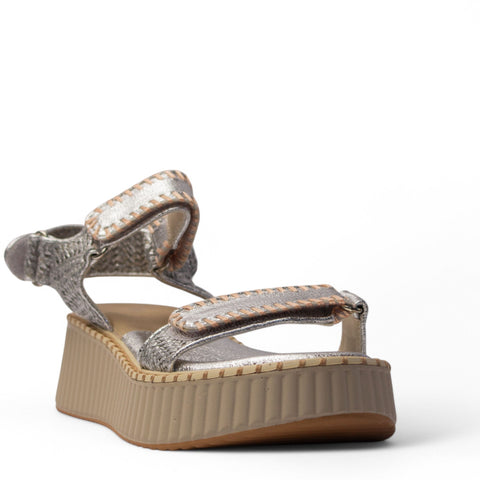 Europeon Union Women Silver Leather Sandal #4202