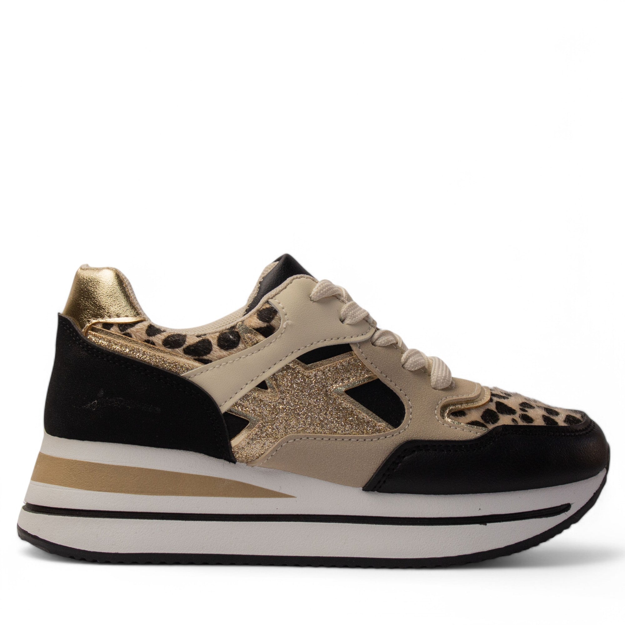 Europeon Union Women Leopard Chamois Shoe #4220